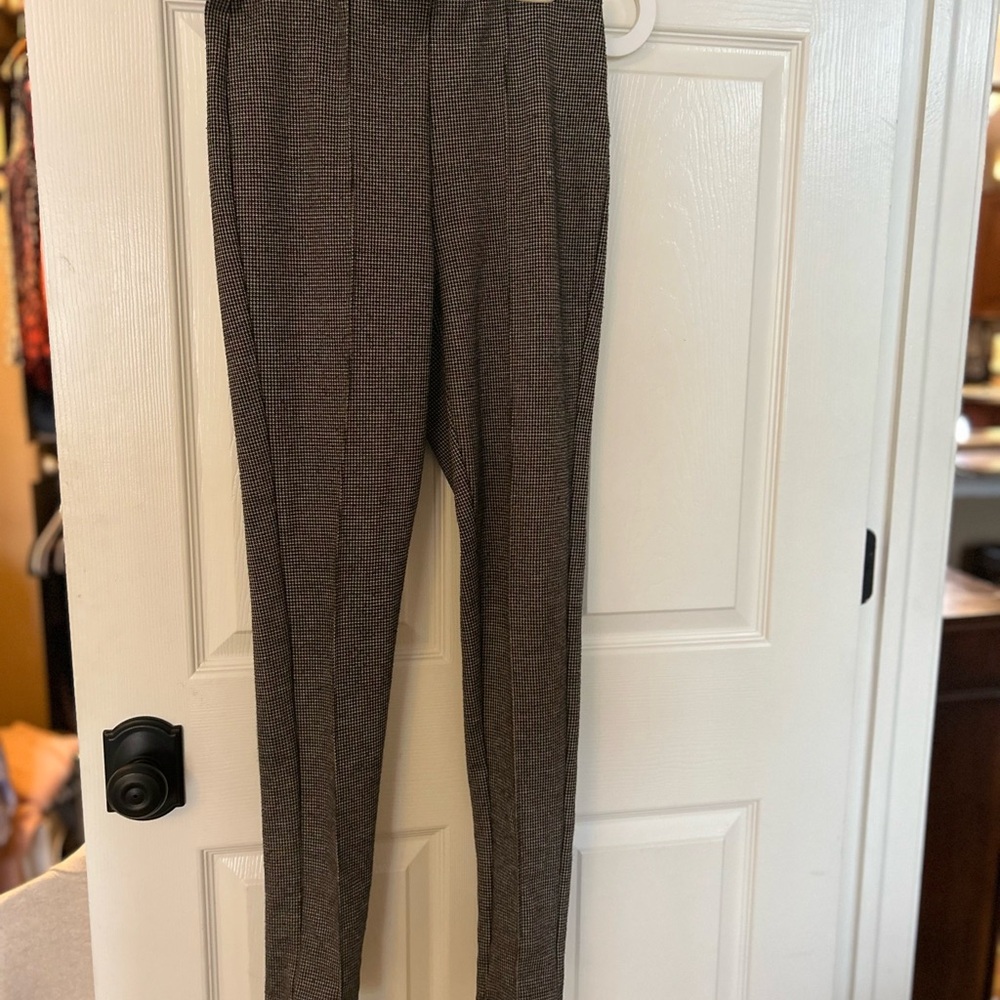 Women's Brown Checkered Pants